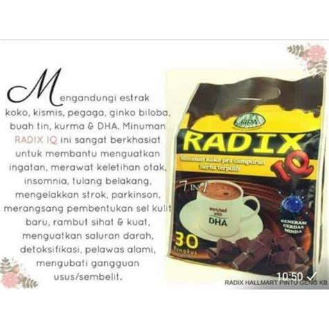 Jual Kopi Radix Iq Hpa Sachet Shopee Indonesia