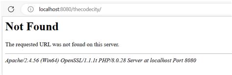 Fix Localhost Error 404 Resource Not Found” In Xampp Apache Server