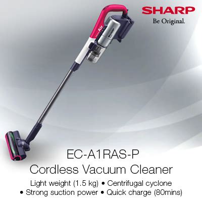 Qoo Sharp Official Cordless Vacuum Cleaner Ec A Ras P Small