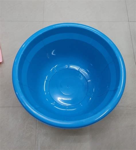 Blue Hdpe Printed Plastic Tub Capacity Liter Size Inch Dia At