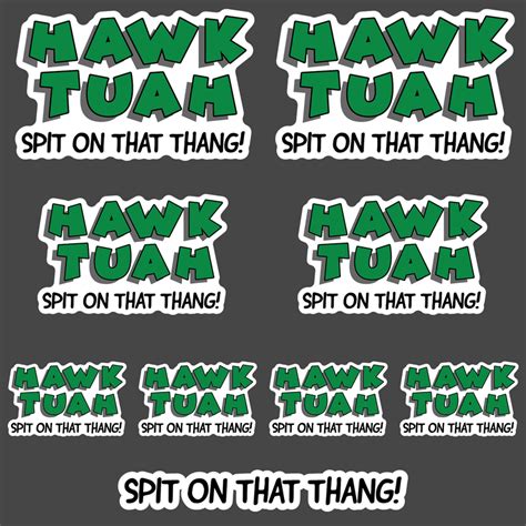 Hawk Tuah Spit On That Thang 9 Sticker Pack