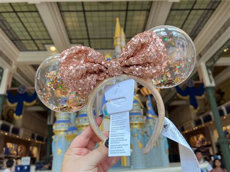 New Rose Gold Confetti Minnie Ears From Walt Disney World - WDW News Today