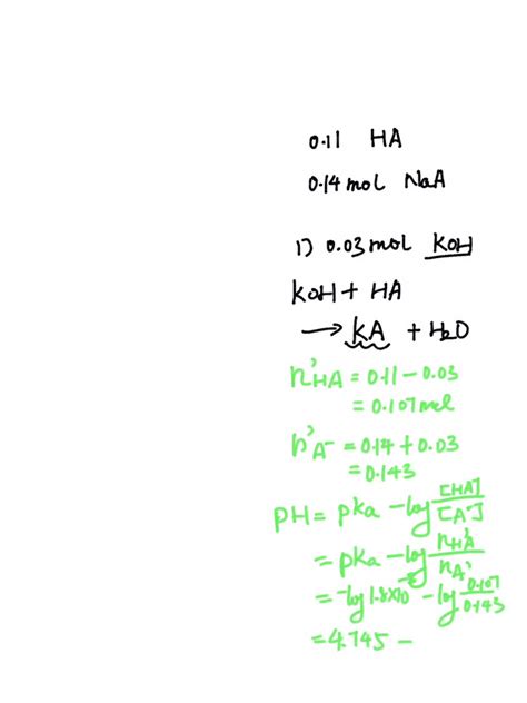 Solved A Calculate The Ph Of A 2 00 L Buffer Solution Composed Of 0 250m Acetic Acid Ch3cooh