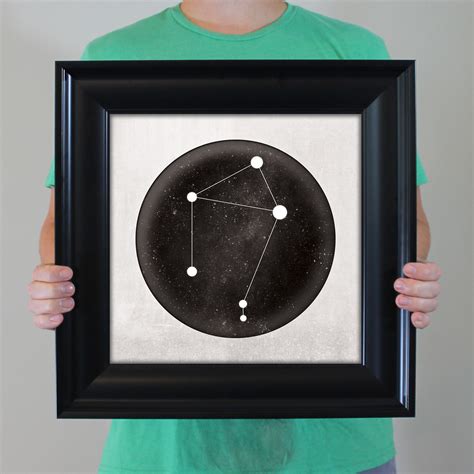 Libra Constellation Art Print by City Prints - The Map Shop