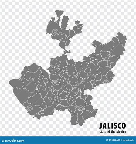 Mapa De Estado Jalisco De M Xico Sobre Fondo Transparente Mapa En