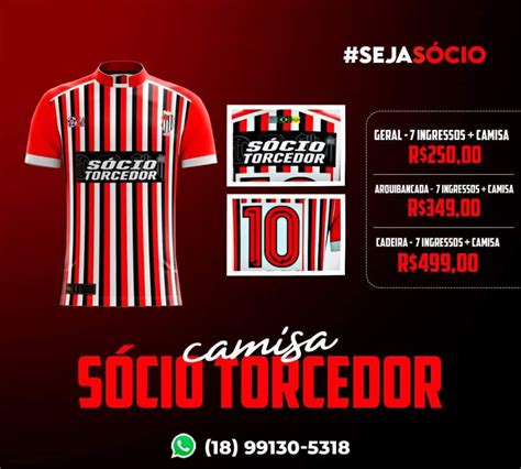 Bandeirante Esporte Clube lança Plano de Sócio Torcedor camiseta