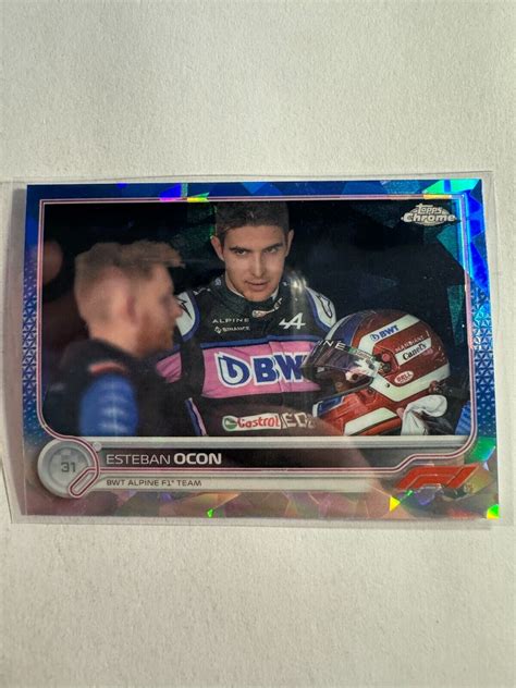 K Topps Chrome Sapphire Formula Esteban Ocon Ebay