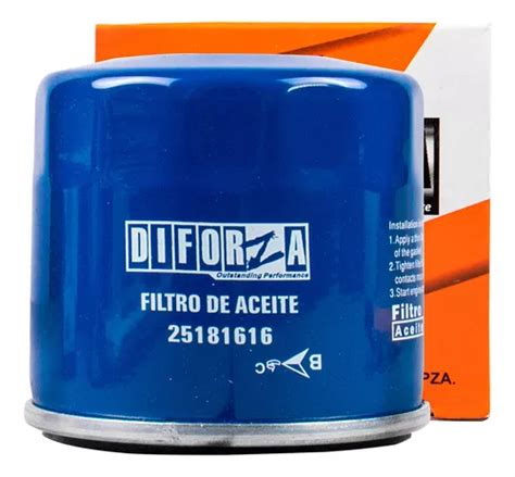 Filtro Aceite Spark 2011 2015 Diforza MercadoLibre