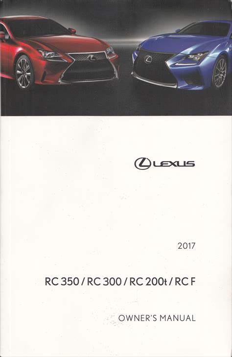 Lexus Rc Owner S Manual Original