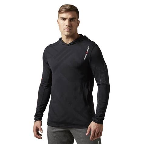 REEBOK Blouson Rcf Cordura Jaquard Noir Homme Adulte Noir Cdiscount