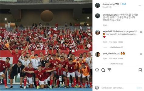 Shin Tae Yong Pastikan Kemenangan Timnas Indonesia Atas Kuwait Berkat