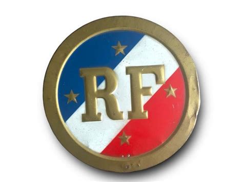 République Française - Flag Holder Plate - Metal - Catawiki