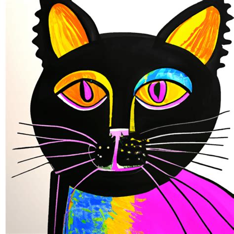 Andy Warhol Cat Graphic · Creative Fabrica