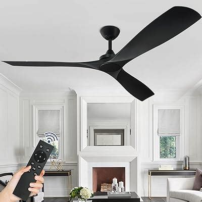 Amazon QUTWOB 52 Ceiling Fan Remote Control With Light Modern