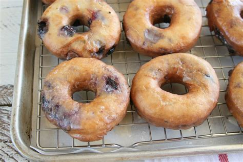 Blueberry Cake Doughnuts - A Farmgirl's Kitchen