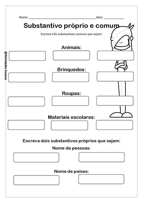 Atividades Substantivos E Adjetivos 4 Ano Revoeduca