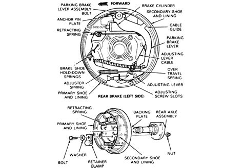 2005 Ford focus rear brakes diagram