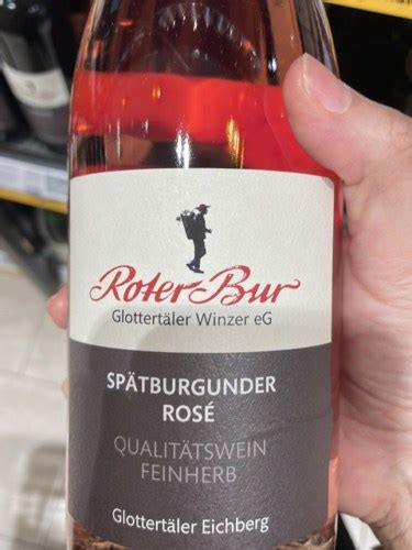 Roter Bur Glottertal Glottertäler Eichberg Spätburgunder Rosé