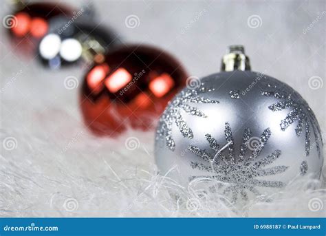 Christmas Baubles Stock Image Image Of December Decoration 6988187