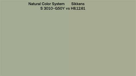 Natural Color System S 3010 G50y Vs Sikkens H81261 Side By Side