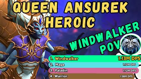 Windwalker Monk Heroic QUEEN ANSUREK The War Within Season 1 YouTube