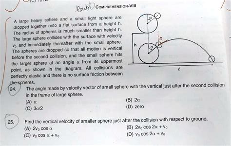 Ui Poubl Comprehension Viii Heavy Sphere And A Small Light Sphere Are A