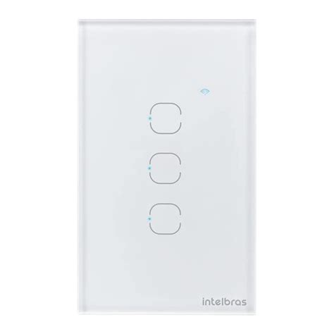 Interruptor Smart Wifi Touch Ews Branco Intelbras