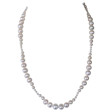 Marina J Pearl Necklace With Baroque Pearl Centerpiece And K Gold