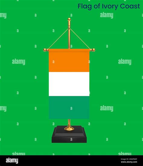 High Detailed Flag Of Ivory Coast National Ivory Coast Flag Africa