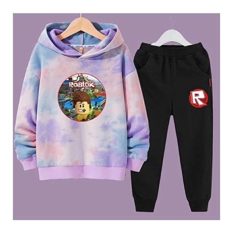 NEW Roblox tie dye hoodie and sweatpants set