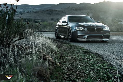 Menacing Black BMW 5-Series Shod in Forged Vorsteiner Rims — CARiD.com ...