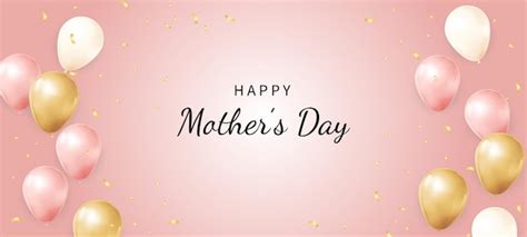 Premium Vector Happy Mothers Day Pink Background With Pink And Gold