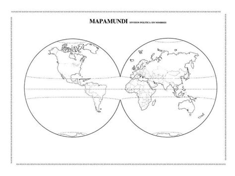 Mapa Mundi Con Nombres Y Sin Nombres Descarga E Imprime