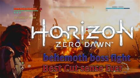 Horizon Zero Dawn Behemoth Boss Fight Highlight Devil Hunter YouTube