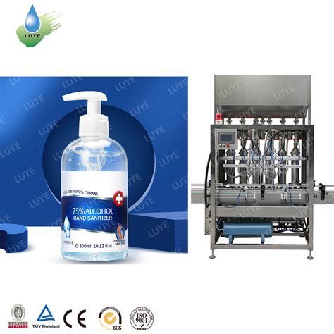 Automatic Alcohal Hand Sanitizer Filling Machines Automatic Hand Gel