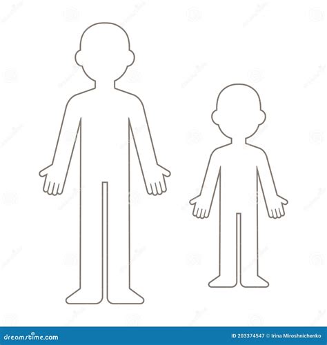 Male Body Outline Clipart