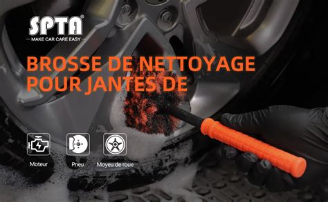 Amazon Fr Spta Brosse Jante Voiture Pi Ces Brosse De Nettoyage En