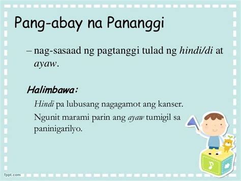 Pang Abay Na Pananggi Halimbawa - nangsapina