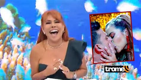 Ethel Pozo y el beso con Christian Domínguez Magaly afirma que ella