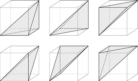 A Three Dimensional Cube Partitioned Into Six Tetrahedra According To Download Scientific