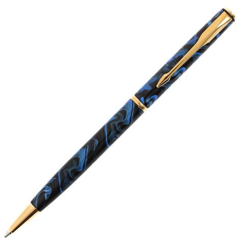 Parker Insignia Ballpoint Pen Blue Marbled | missing-pen.com