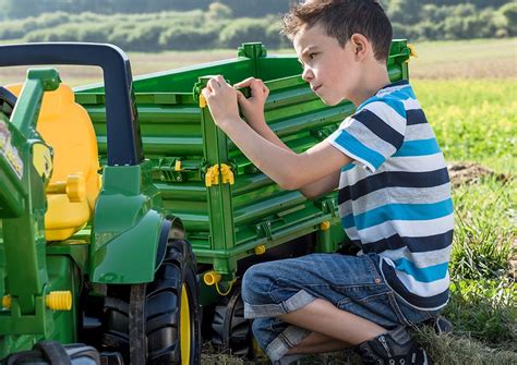 Trailer John Deere Rolly Multi Remolque Tractor Infantil Rolly Toys