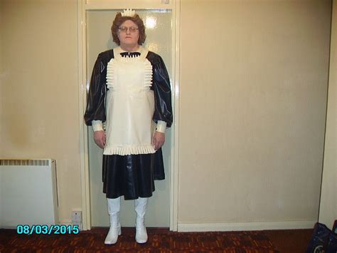 Myself Wearing My New Rubber Maids Uniform X Digital Camer Maid