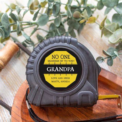 Personalized Tape Measure Grandpa Dad No One Measures Up To You Tape