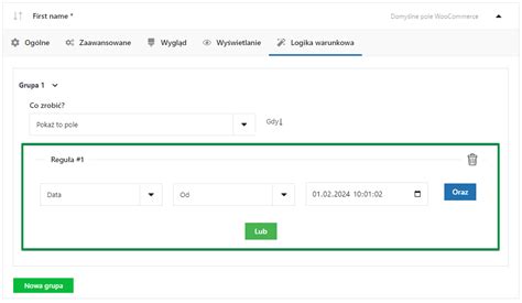 Logika Warunkowa We Wtyczce Flexible Checkout Fields WP Desk
