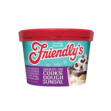 Chocolate Chip Cookie Dough Sundae Cup 6 oz. - Friendly's®