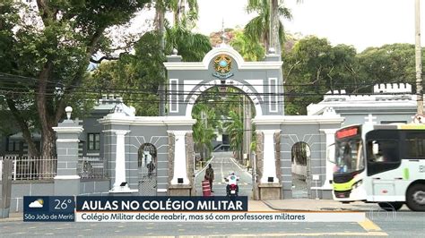 Colégio Militar Professor José Dos Reis Mendes - Vídeo: Colégio Militar reabre as portas | RJ1 | G1