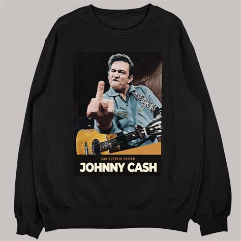 Johnny Cash Middle Finger Shirt Johnny Cash Middle Finger Poster Johnn