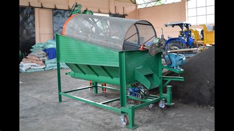 Cylinder Rotary Screensifter With Screw Conveyor3hp Conveyor