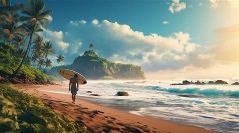 Premium Photo | Surfing and Beach Sports Backgrounds background